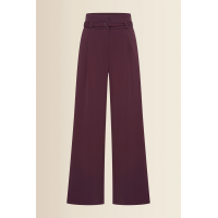 Expresso Broek Fudge Dark Red